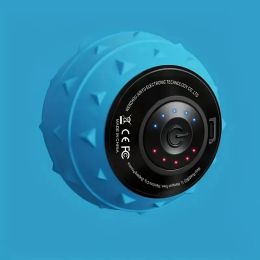 Rechargeable High Intensity Vibration Massage Ball For Muscle And Fitness, Electric Fascia Release For Neck, Back And Feet, USB Charging, For Hee (Option: Blue)