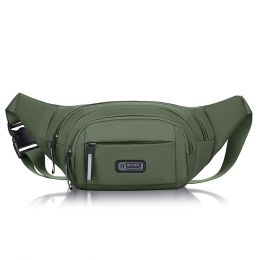Men's Multifunctional Waist Bag Wear-resistant Waterproof Crossbody Bags (Option: Green)
