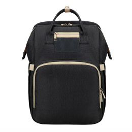 Portable Folding Crib Mummy Bag Portable (Option: Black)