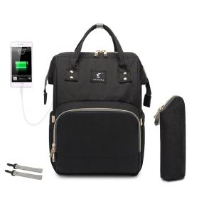 Portable Folding Crib Mummy Bag Portable (Option: Black with hook)