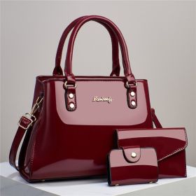 Portable Women's Fashion Shoulder Messenger Bag (Option: Red)