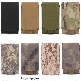 Molle Mobile Phone Bag Waist Bag Men's Sports Running Coin Purse Universal Multifunctional Vertical Belt Portable Wear Belt (Option: 7style-One size)