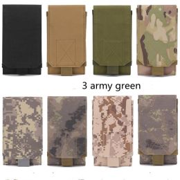 Molle Mobile Phone Bag Waist Bag Men's Sports Running Coin Purse Universal Multifunctional Vertical Belt Portable Wear Belt (Option: 3style-One size)