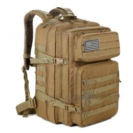 Outdoor Mountaineering Bag Tactical Leisure Bag Army Fan Travel Computer Bag Individual Soldier Package (Option: Khaki  2)