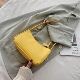 Simple and versatile net red underarm bag (Option: Yellow)