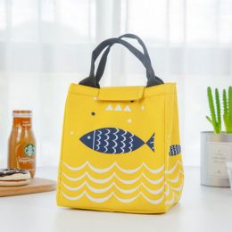Outdoor insulated picnic student mini handbag (Option: Yellow)