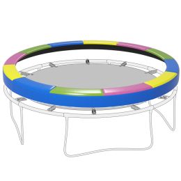 12FT Trampoline Spring Cover, Safety Trampoline Pad Replacement, Waterproof and Tear Resistant, All Weather Trampoline Accessories, Multi Color (Option: Yellow, Pink, Green, Blue-970x380x220 mm)