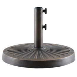 Sunshade Base For Courtyard Market, A 30-pound Durable Round Outdoor Stand, With A Resin Base And Iron Frame (Option: 18IN)