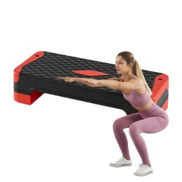 Fitness Training Equipment Aerobic Step Platform Set (Type: Fitness Supplies, Color: Red & Black)