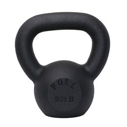 Arm Power Exercise Equipment Kettlebell for Home Fitness (Weights Available: 20LB, Color: Black)