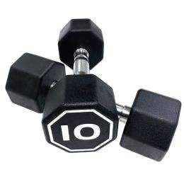 Octagon Dumbbell for Commercial & Household Fitness Usage (Weights Available: 10LB, Color: Black)