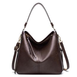 Hobo Bags Women High Capacity Handbags Fahsion Commuting Crossbody Shoulder Bag Shopping Totes (Option: Coffee)