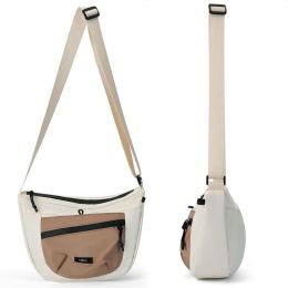 Women's Solid Color Crossbody Bag Fashionable Large Capacity Shoulder Bag For Work School Casual Trendy Versatile High-quality Daily Commuting Ba (Option: White)