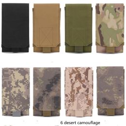 Molle Mobile Phone Bag Waist Bag Men's Sports Running Coin Purse Universal Multifunctional Vertical Belt Portable Wear Belt (Option: 6style-One size)