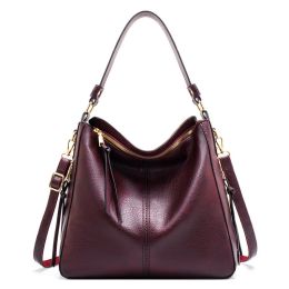 Hobo Bags Women High Capacity Handbags Fahsion Commuting Crossbody Shoulder Bag Shopping Totes (Option: Magenta)